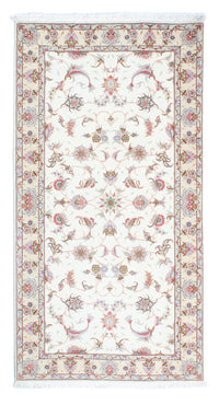 Loper Perzisch tapijt - Tabriz - Royal - 196 x 100 cm - beige