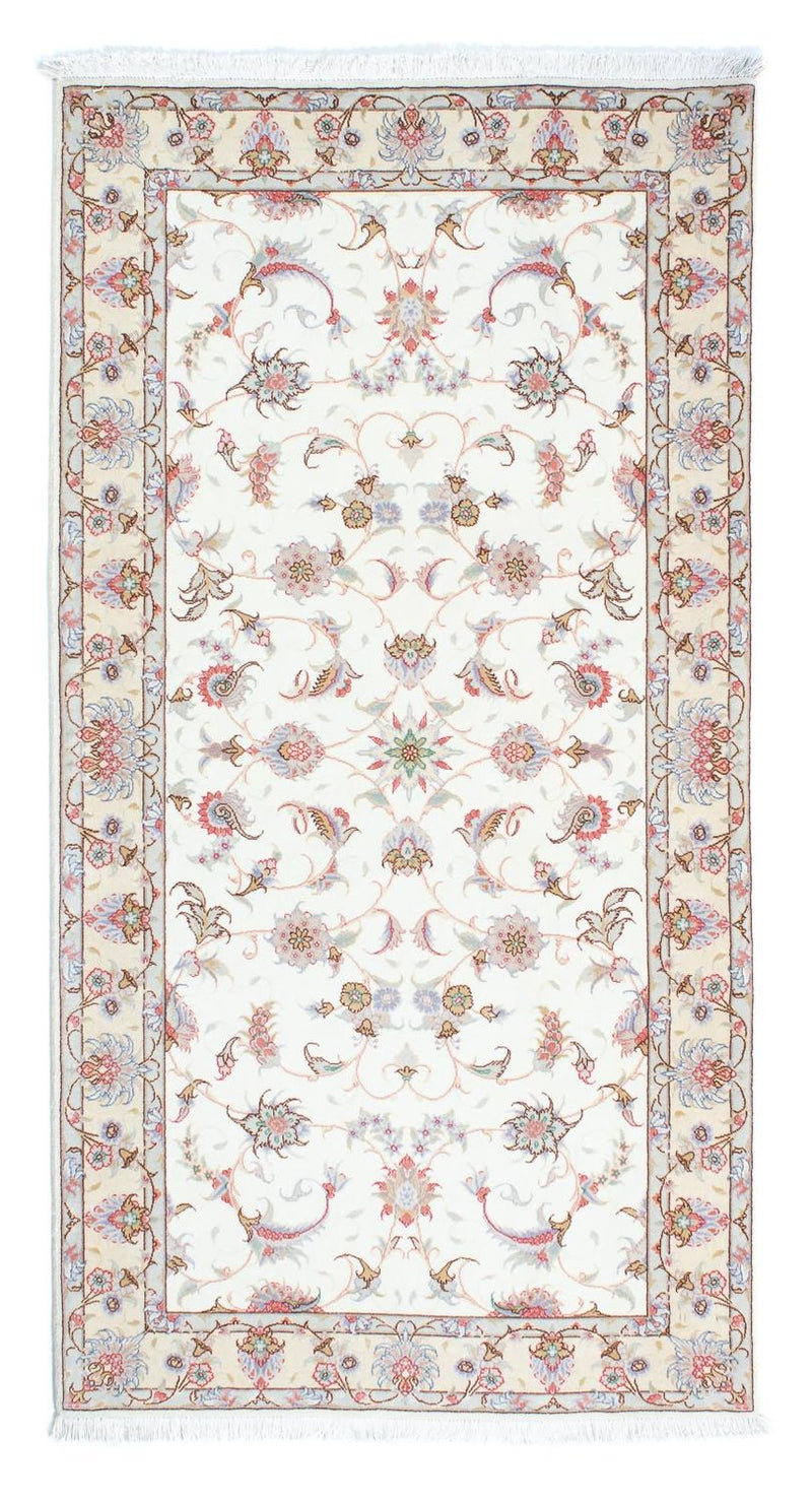 Loper Perzisch tapijt - Tabriz - Royal - 196 x 100 cm - beige