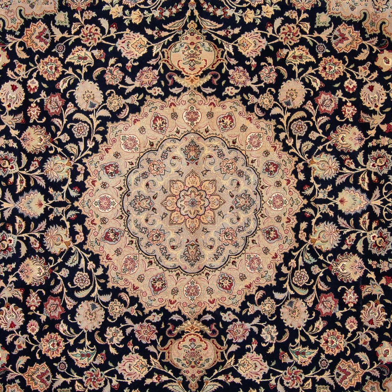 Perzisch tapijt - Tabriz - Royal - 338 x 300 cm - donkerblauw