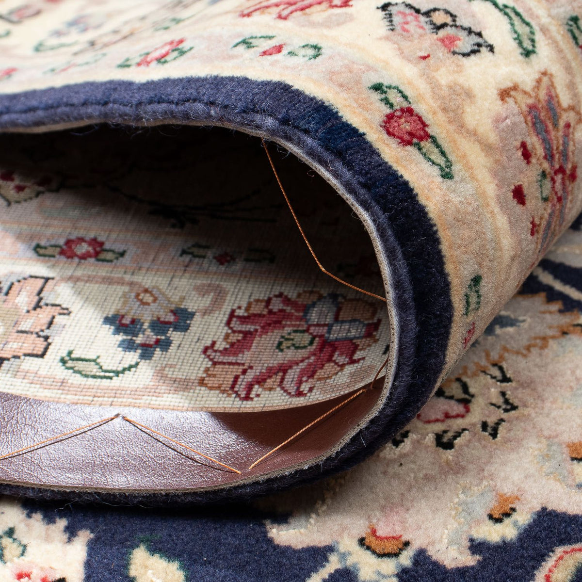 Perzisch tapijt - Tabriz - Royal - 338 x 300 cm - donkerblauw