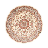 Perzisch tapijt - Tabriz - Royal rond  - 250 x 250 cm - beige