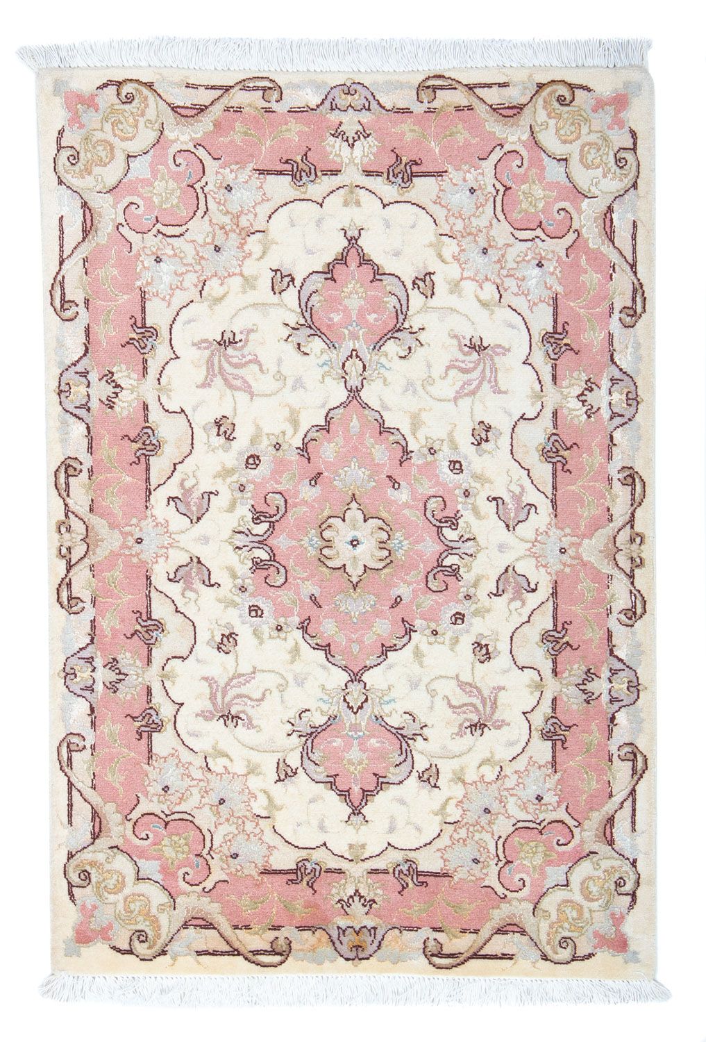 Perzisch tapijt - Tabriz - Royal - 92 x 60 cm - beige