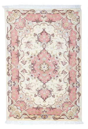Perzisch tapijt - Tabriz - Royal - 92 x 60 cm - beige