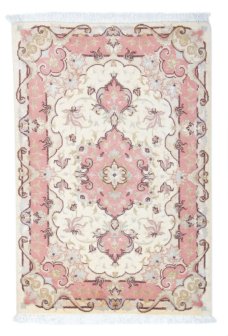 Perzisch tapijt - Tabriz - Royal - 92 x 60 cm - beige