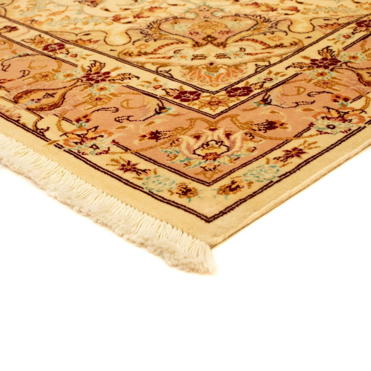 Perzisch tapijt - Tabriz - Royal - 147 x 102 cm - beige