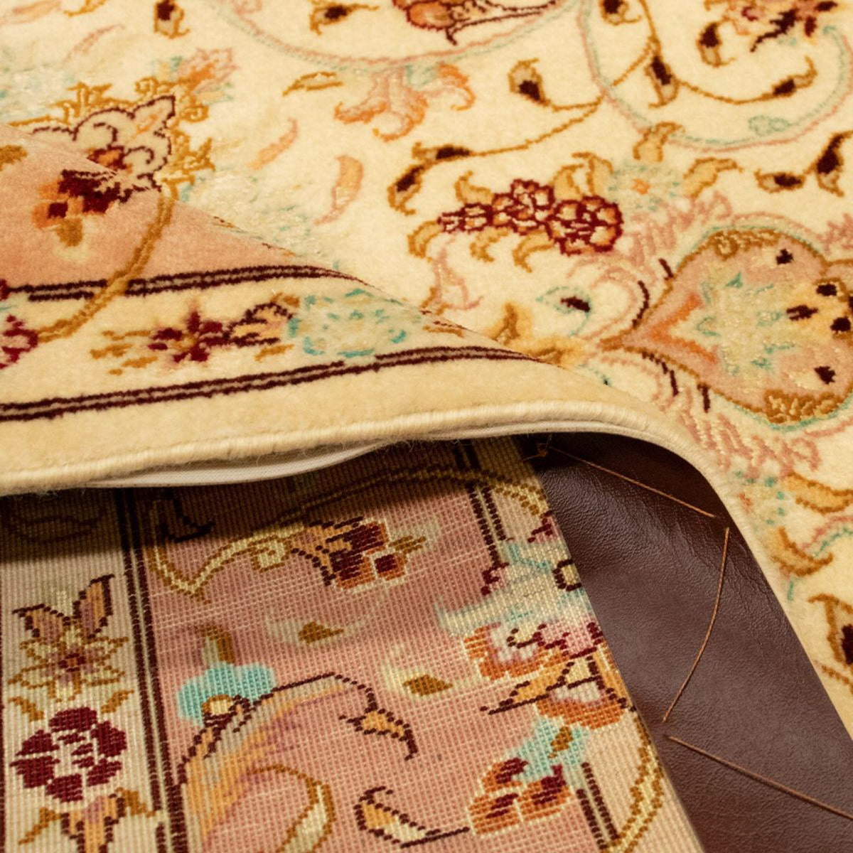 Perzisch tapijt - Tabriz - Royal - 147 x 102 cm - beige