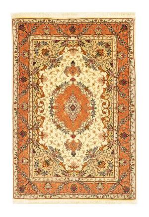 Perzisch tapijt - Tabriz - Royal - 150 x 101 cm - beige
