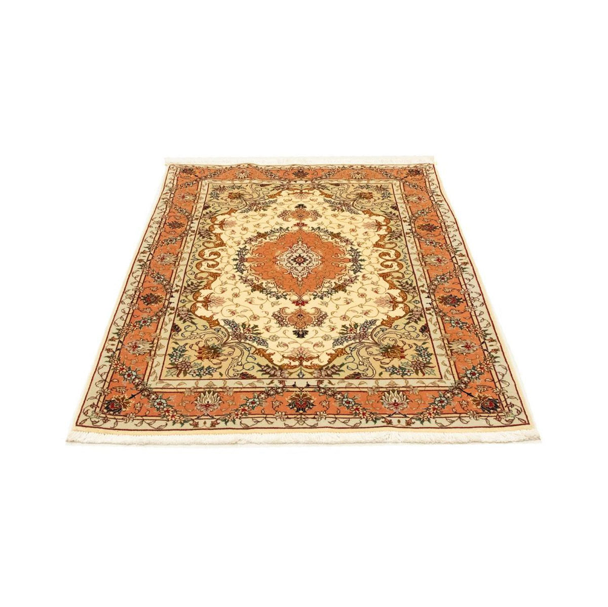 Perzisch tapijt - Tabriz - Royal - 150 x 101 cm - beige