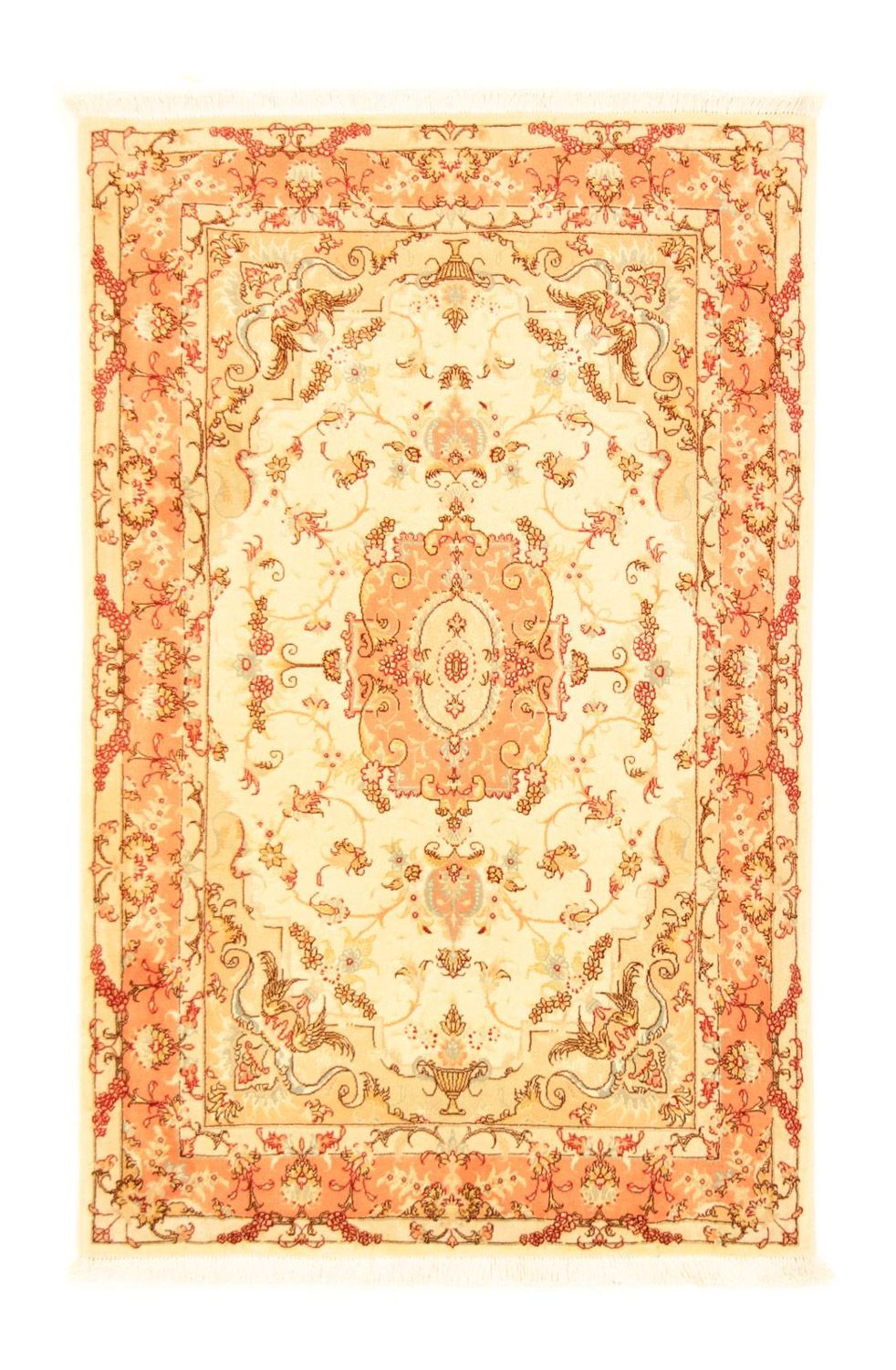 Perzisch tapijt - Tabriz - Royal - 152 x 100 cm - beige