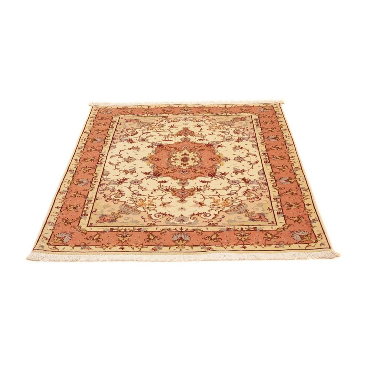 Perzisch tapijt - Tabriz - Royal - 141 x 103 cm - beige