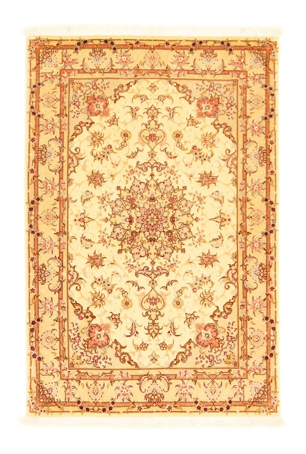 Perzisch tapijt - Tabriz - Royal - 156 x 101 cm - beige
