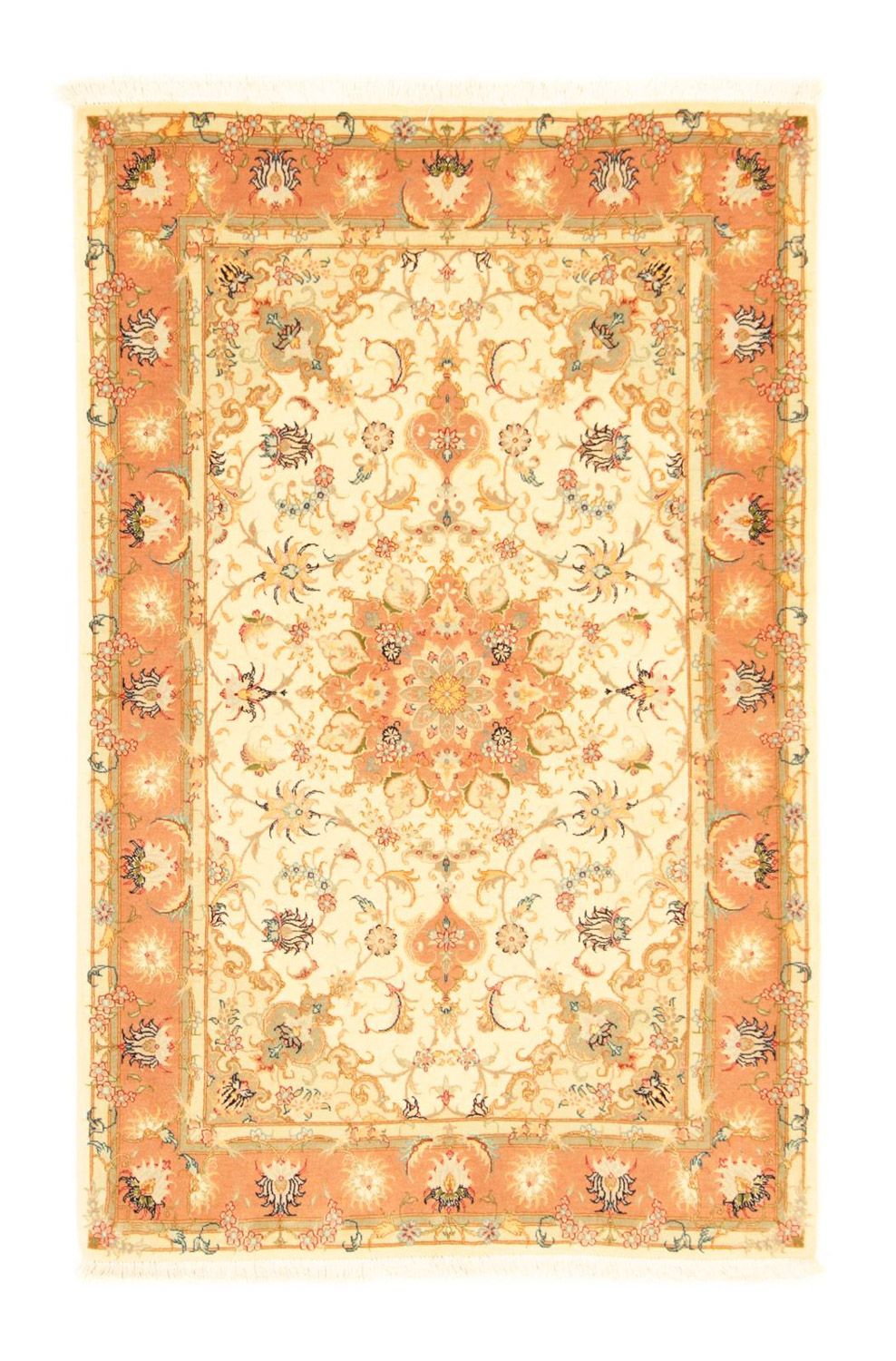 Perzisch tapijt - Tabriz - Royal - 158 x 101 cm - beige