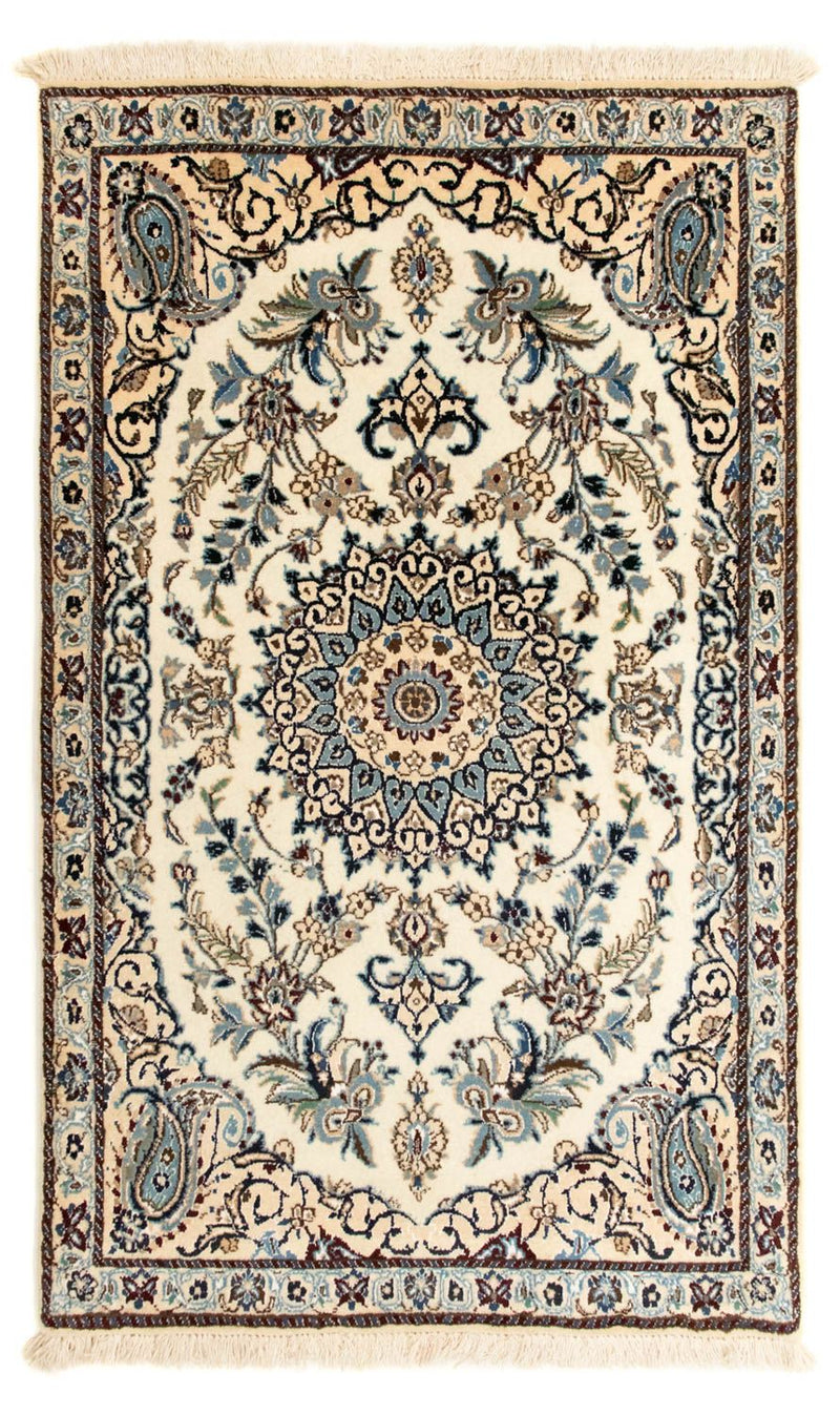 Perzisch tapijt - Nain - Koninklijk - 135 x 82 cm - beige