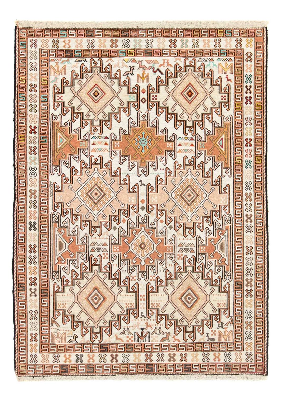Perzisch Tapijt - Nomadisch - 149 x 102 cm - beige