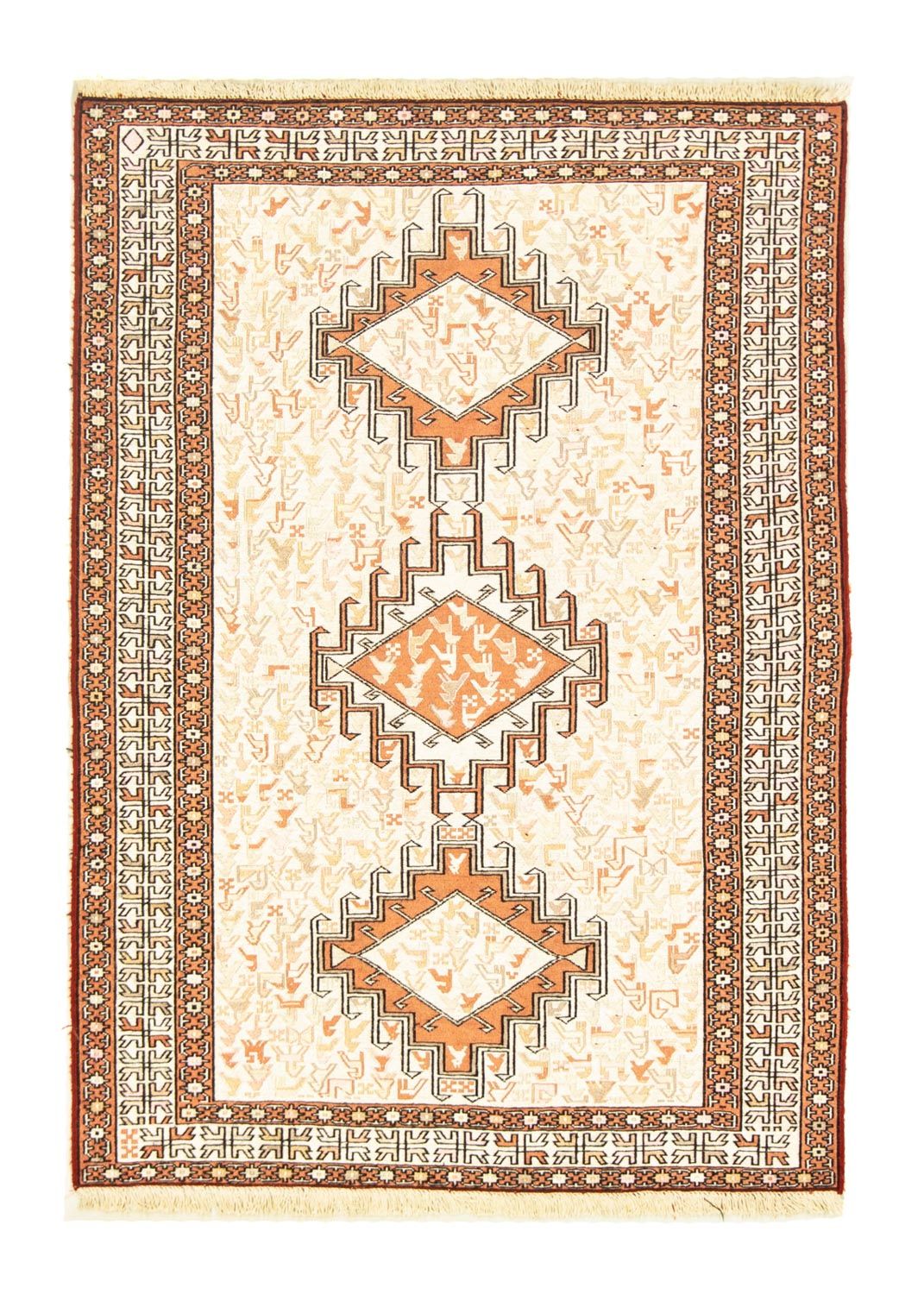 Perzisch Tapijt - Nomadisch - 149 x 102 cm - beige