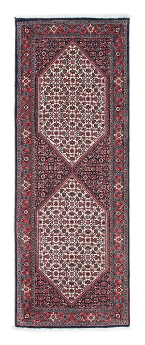 Loper Perzisch tapijt - Bijar - 203 x 72 cm - rood