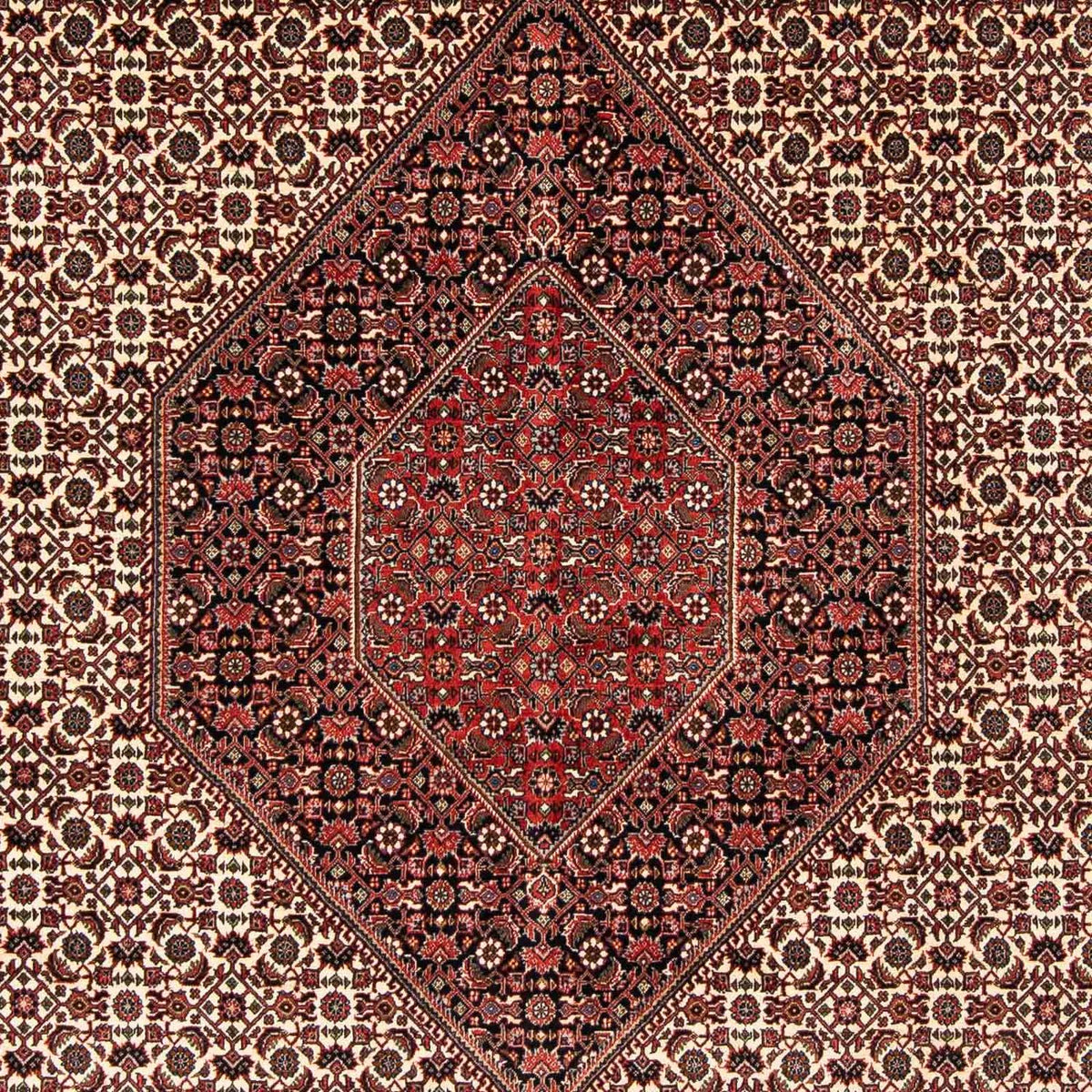 Perzisch tapijt - Bijar - 254 x 203 cm - donkerrood