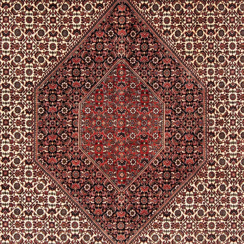 Perzisch tapijt - Bijar - 254 x 203 cm - donkerrood