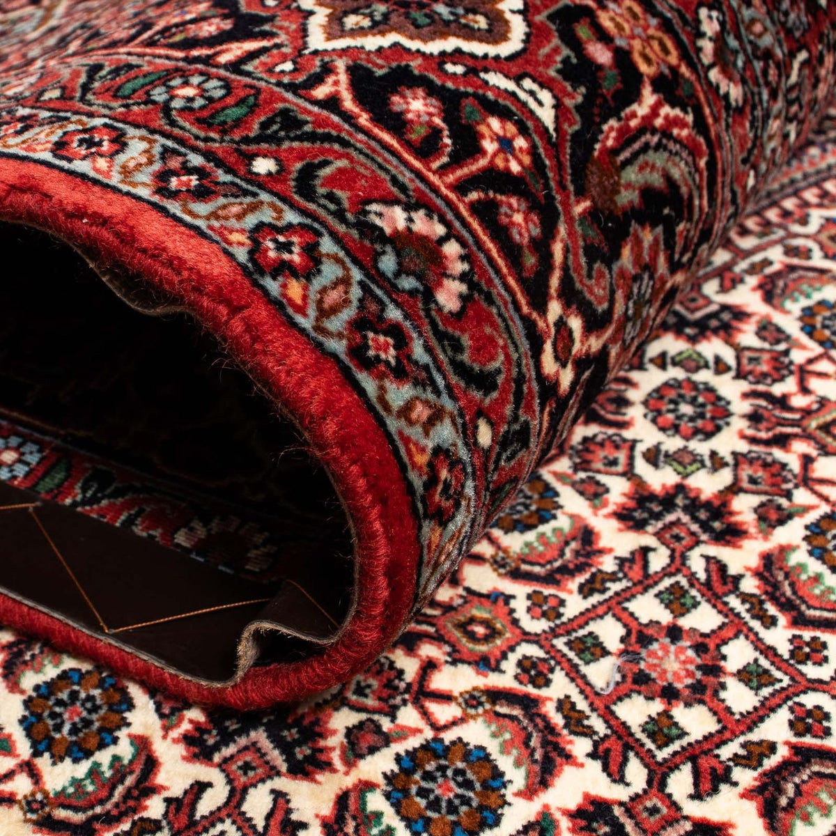 Perzisch tapijt - Bijar - 254 x 203 cm - donkerrood