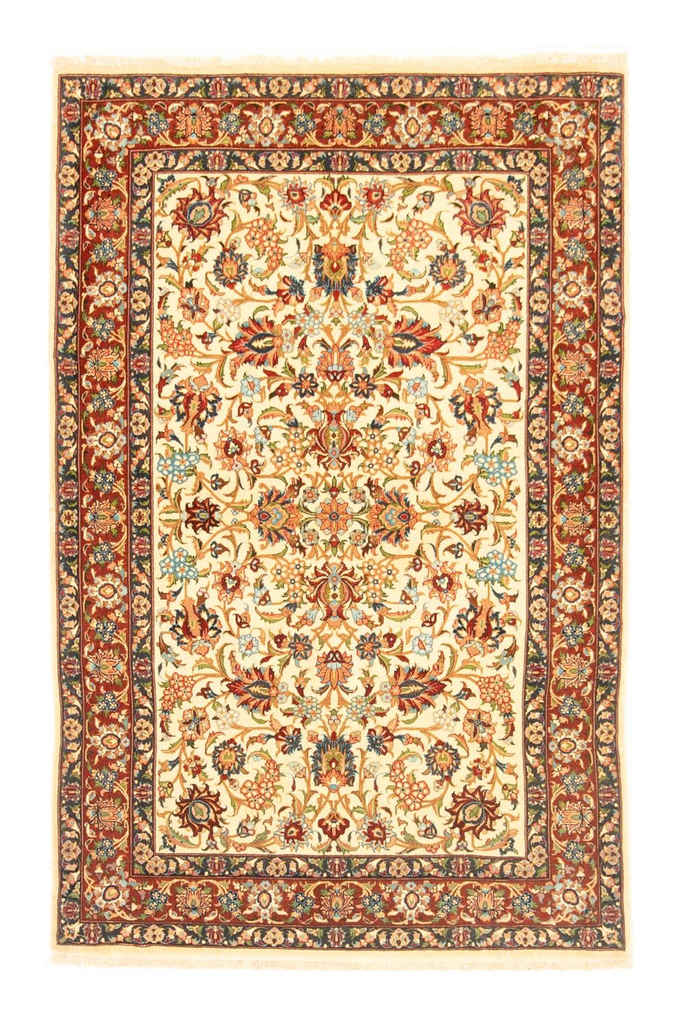 Perzisch tapijt - Ghom - 160 x 102 cm - beige