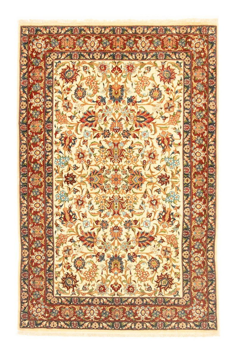 Perzisch tapijt - Ghom - 160 x 102 cm - beige