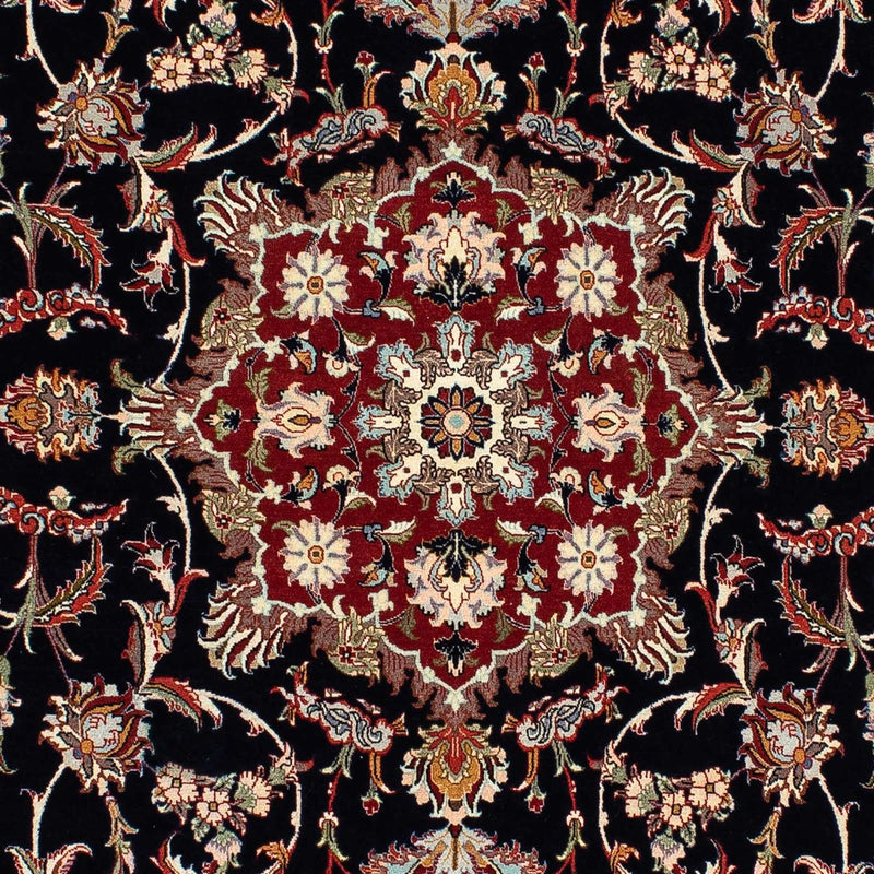 Perzisch tapijt - Ghom - 201 x 138 cm - donkerblauw