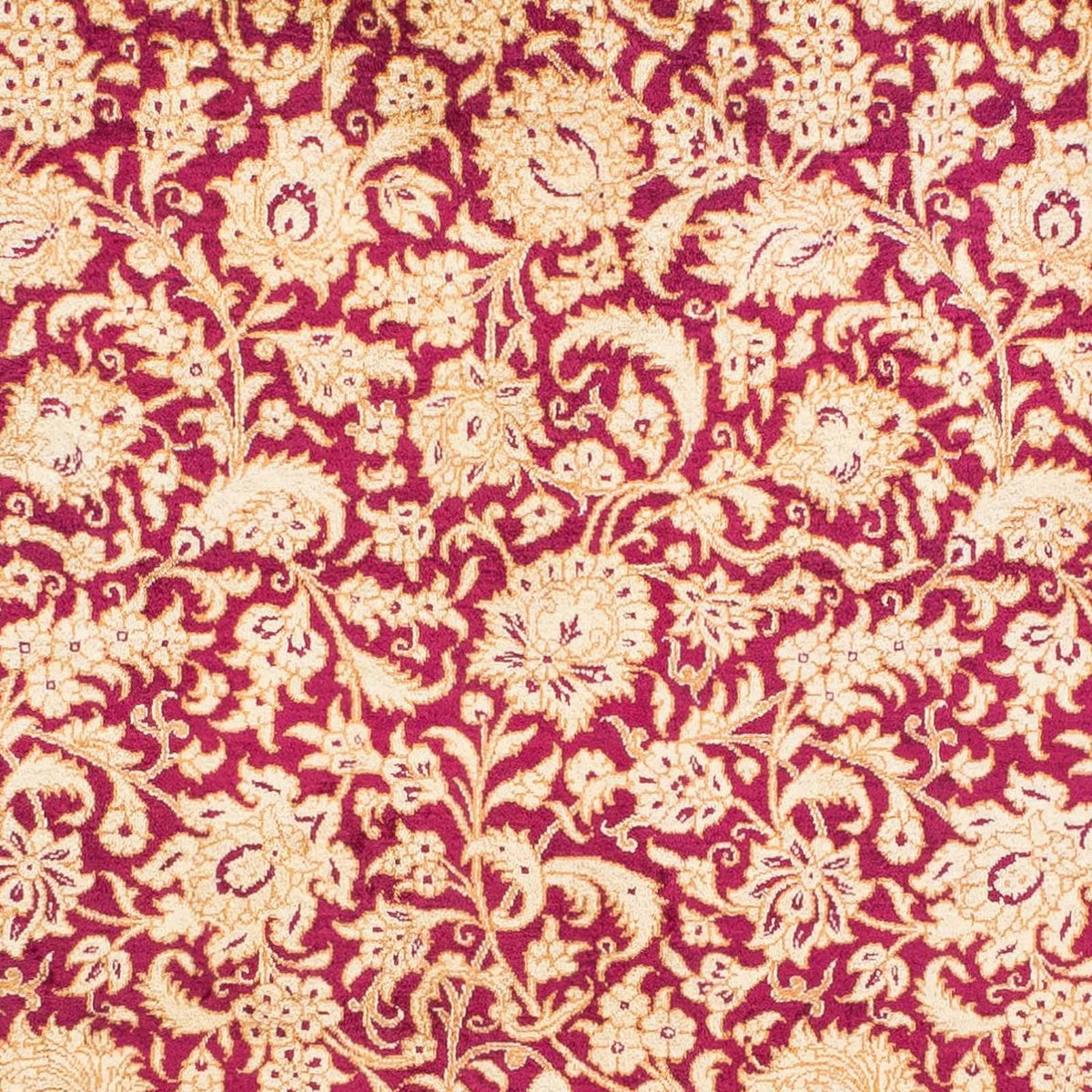 Perzisch tapijt - Ghom - 146 x 100 cm - donkerrood