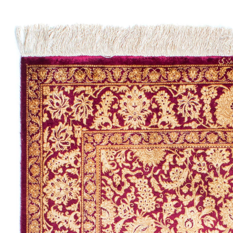 Perzisch tapijt - Ghom - 146 x 100 cm - donkerrood