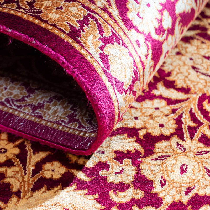 Perzisch tapijt - Ghom - 146 x 100 cm - donkerrood