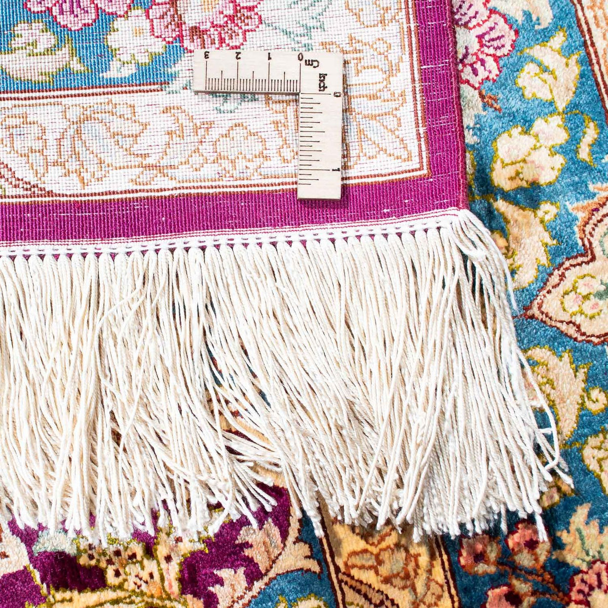 Perzisch tapijt - Ghom - 148 x 99 cm - donkerrood