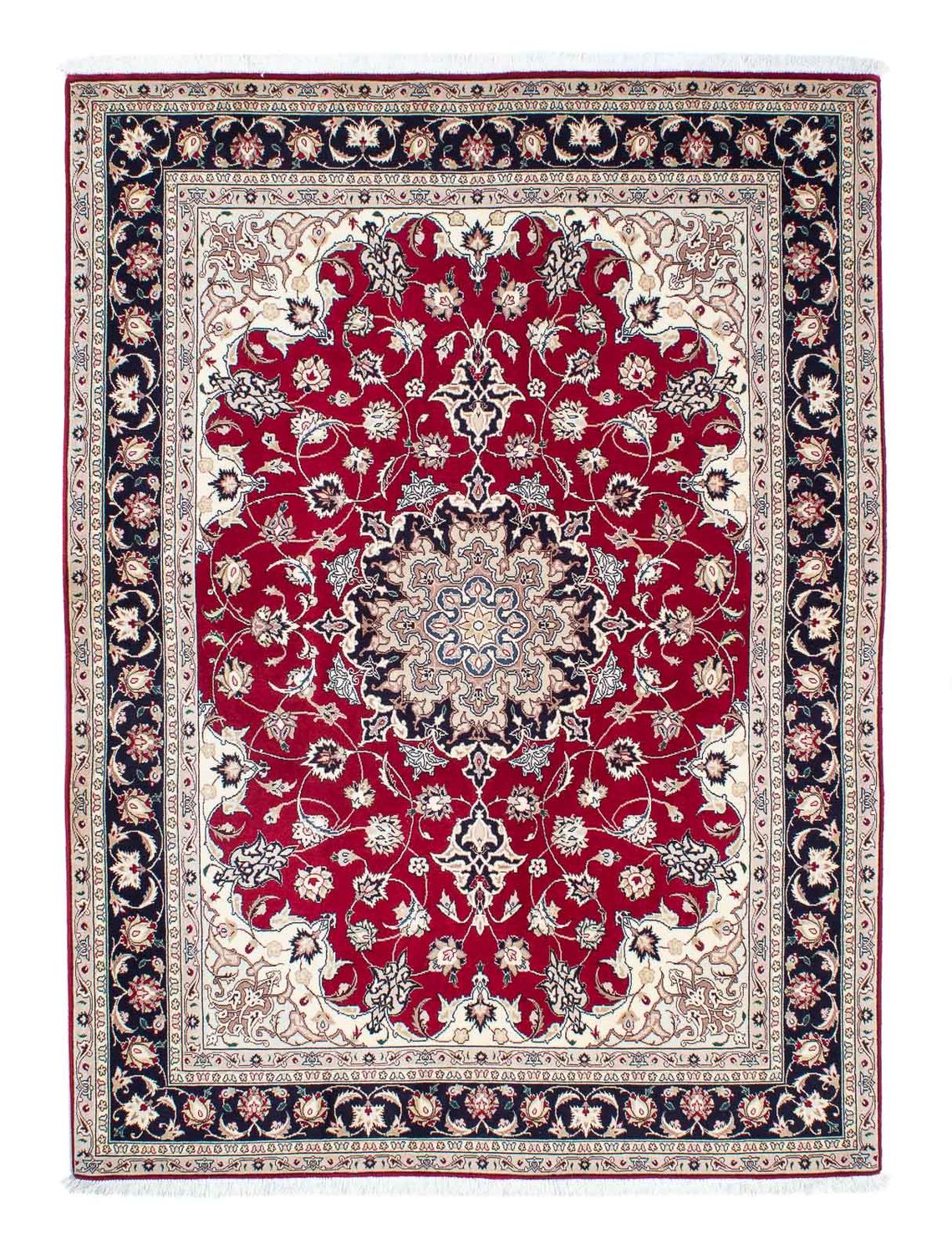 Perzisch tapijt - Tabriz - Royal - 204 x 151 cm - donkerrood