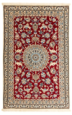 Perzisch tapijt - Nain - Koninklijk - 137 x 86 cm - rood