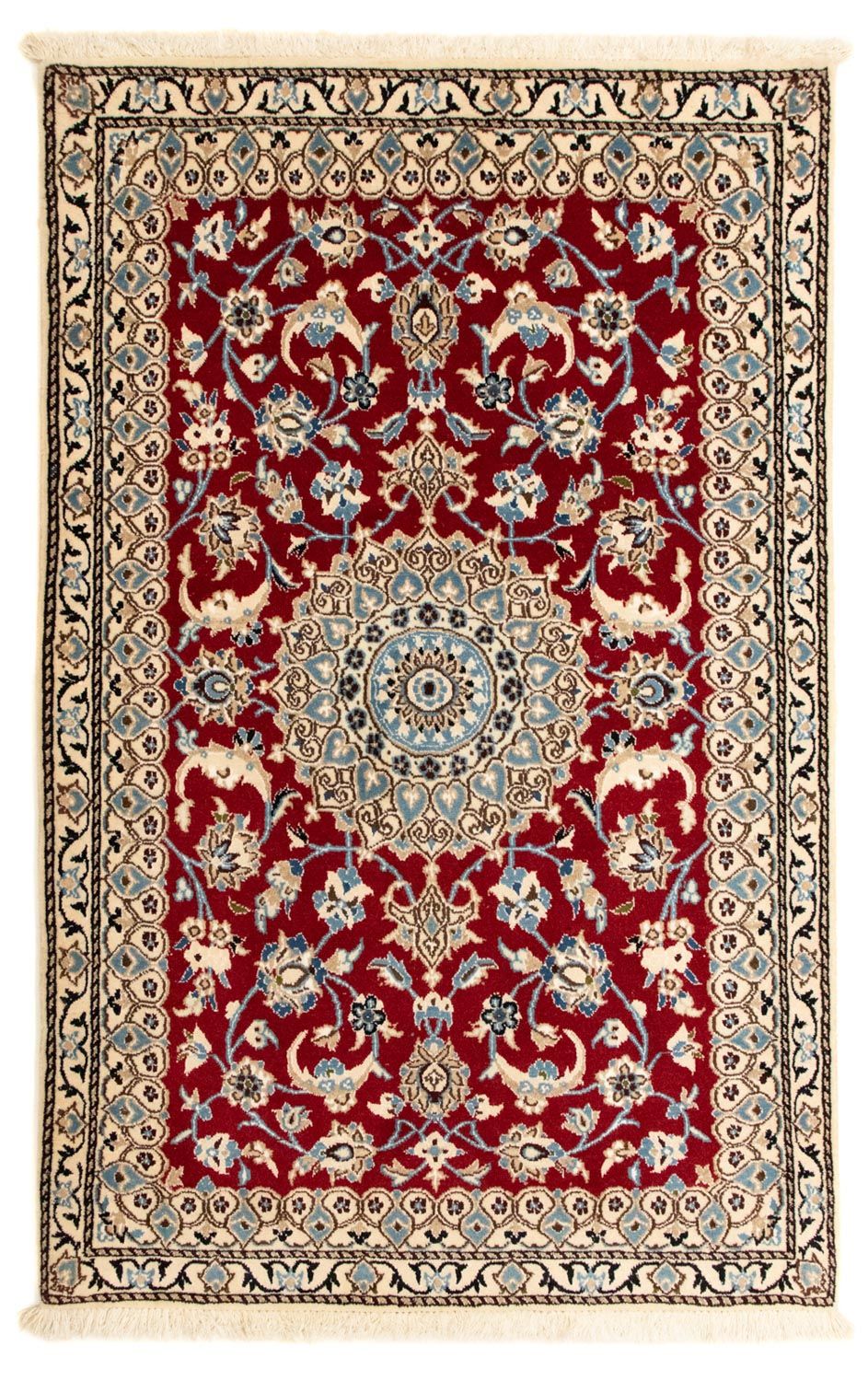 Perzisch tapijt - Nain - Koninklijk - 137 x 86 cm - rood