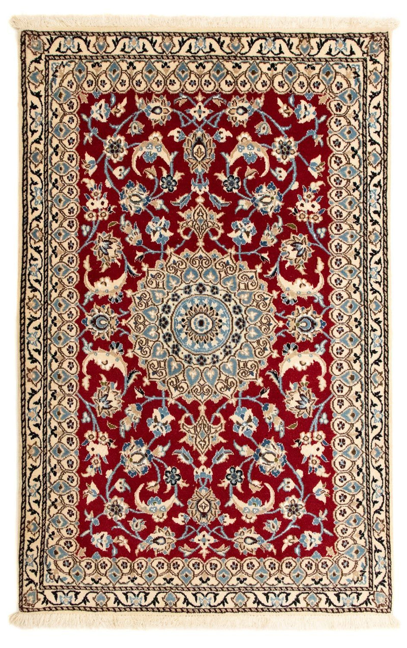 Perzisch tapijt - Nain - Koninklijk - 137 x 86 cm - rood