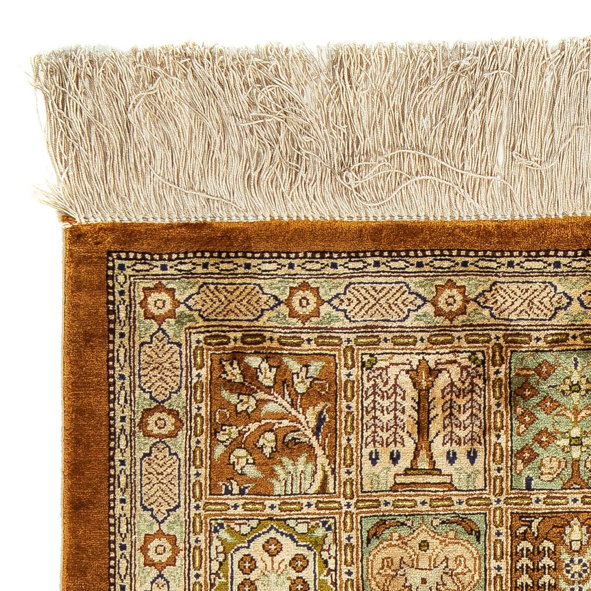 Perzisch tapijt - Ghom - 79 x 57 cm - bruin