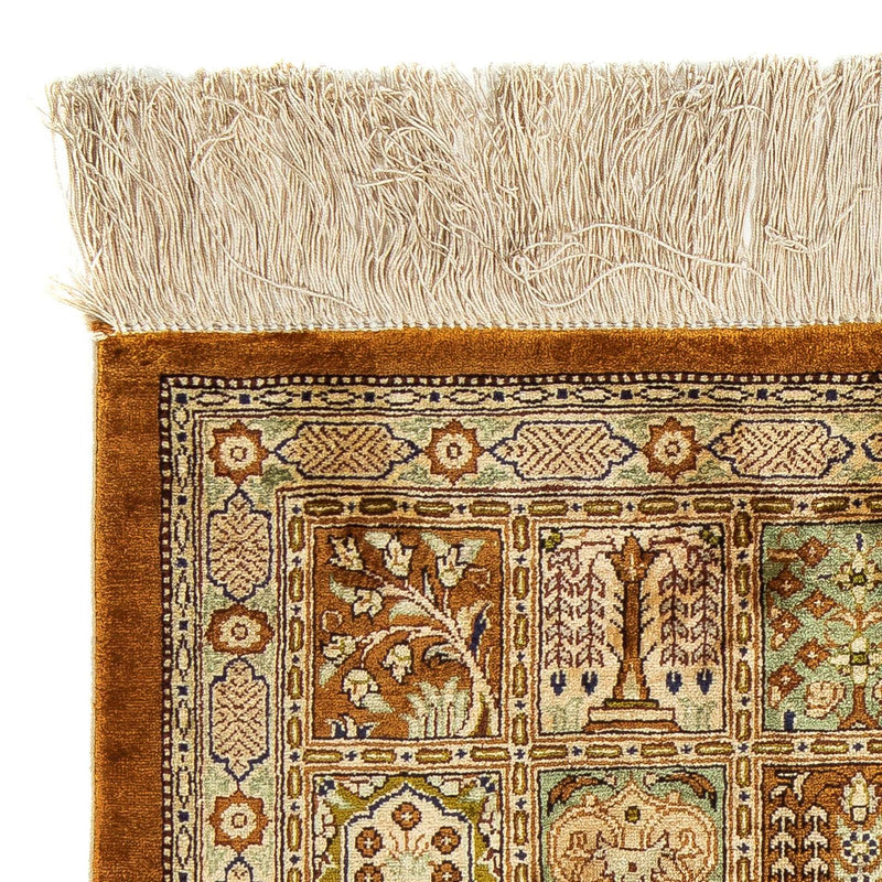 Perzisch tapijt - Ghom - 79 x 57 cm - bruin