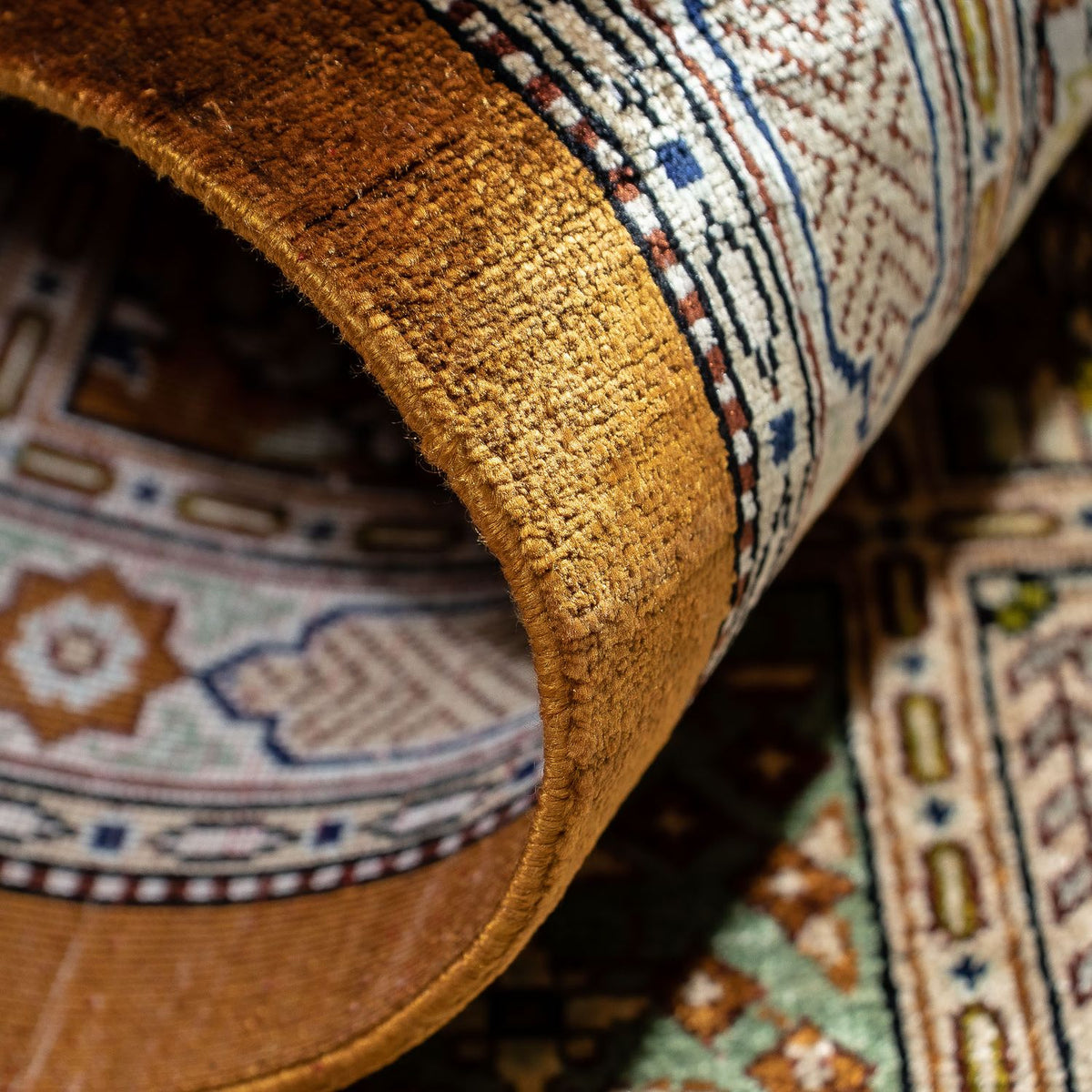 Perzisch tapijt - Ghom - 79 x 57 cm - bruin