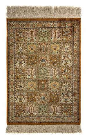 Perzisch tapijt - Ghom - 72 x 52 cm - veelkleurig