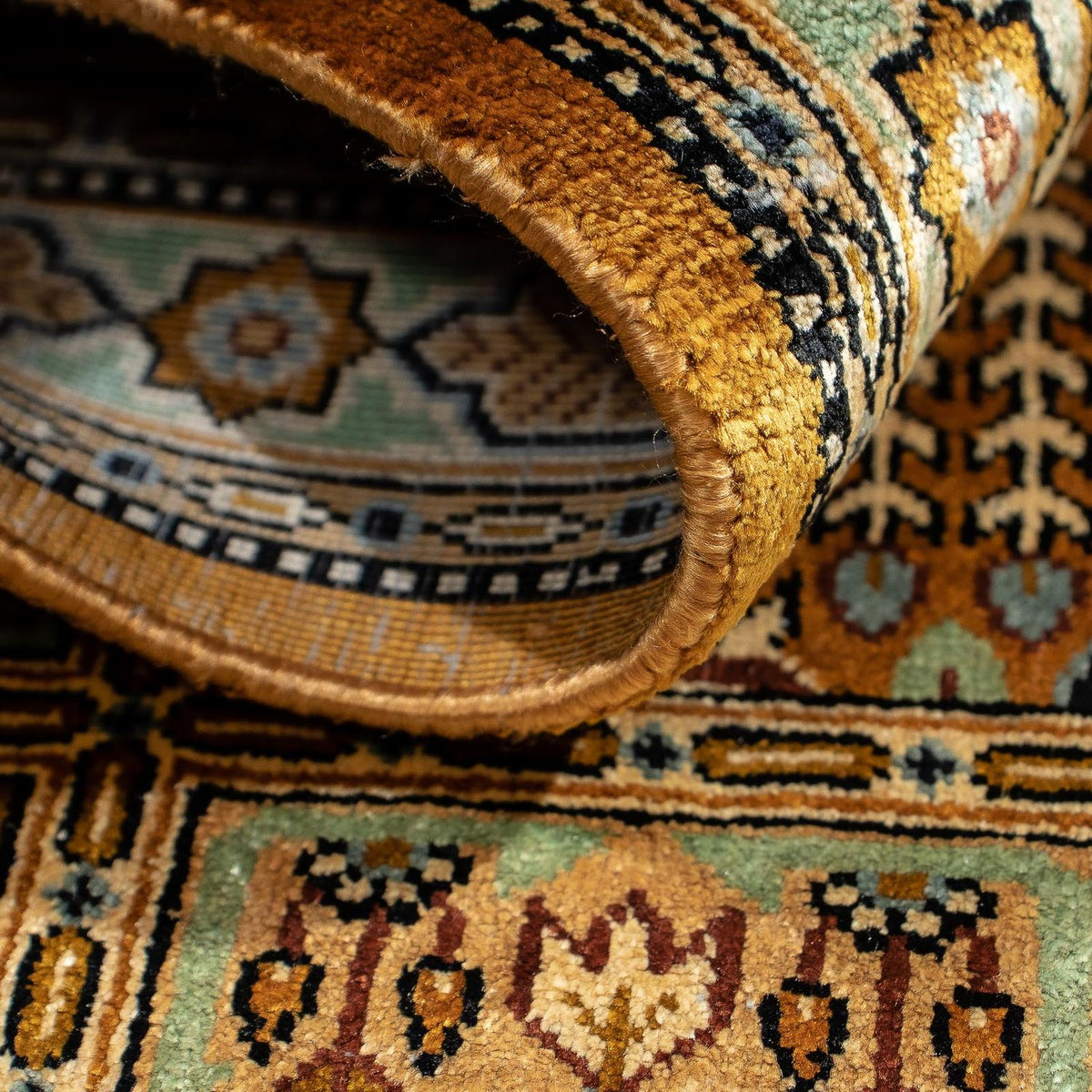 Perzisch tapijt - Ghom - 72 x 52 cm - veelkleurig