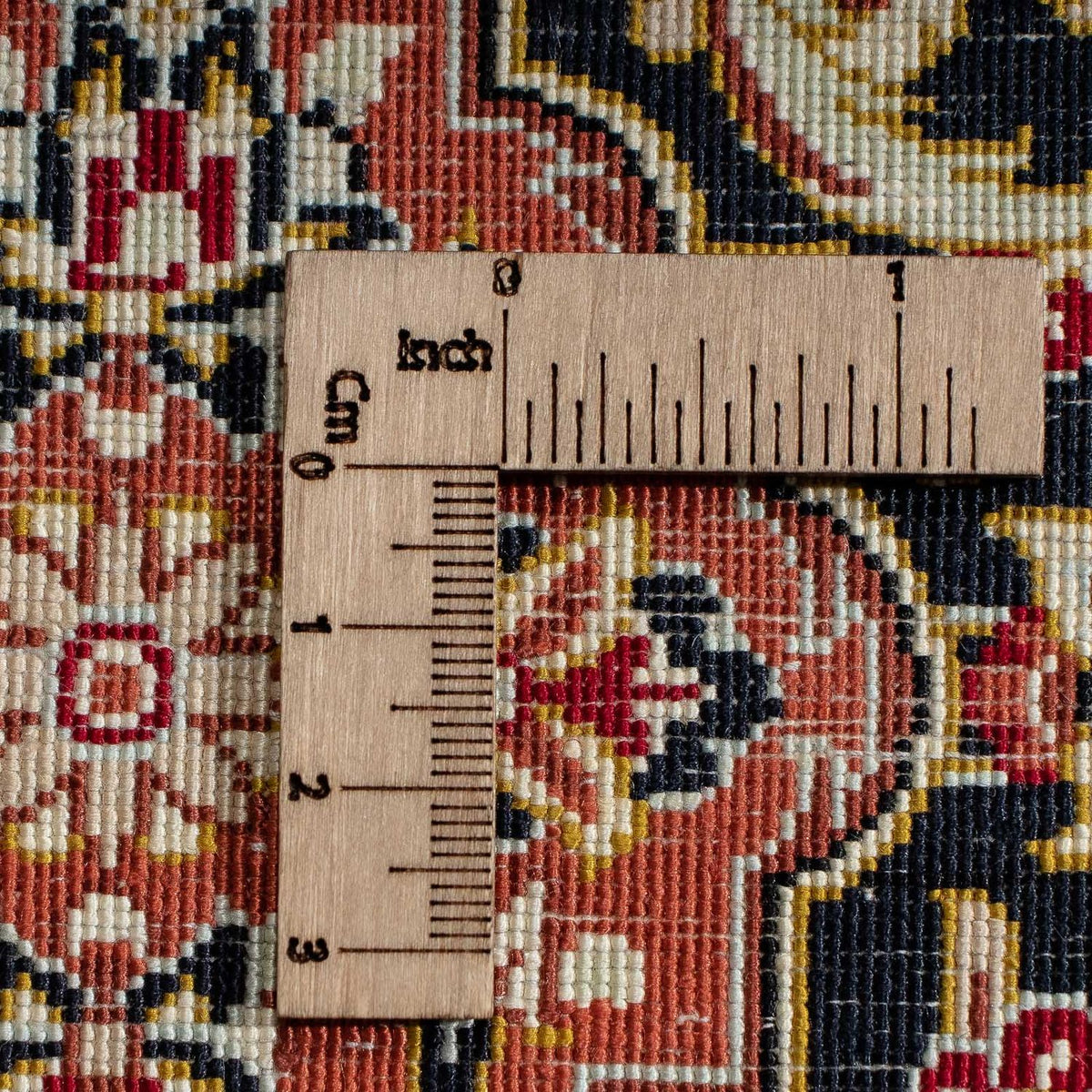 Zijden tapijt - Ghom Silk - Premium - 41 x 28 cm - donkerblauw