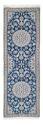 Loper Perzisch tapijt - Nain - Koninklijk - 190 x 62 cm - donkerblauw