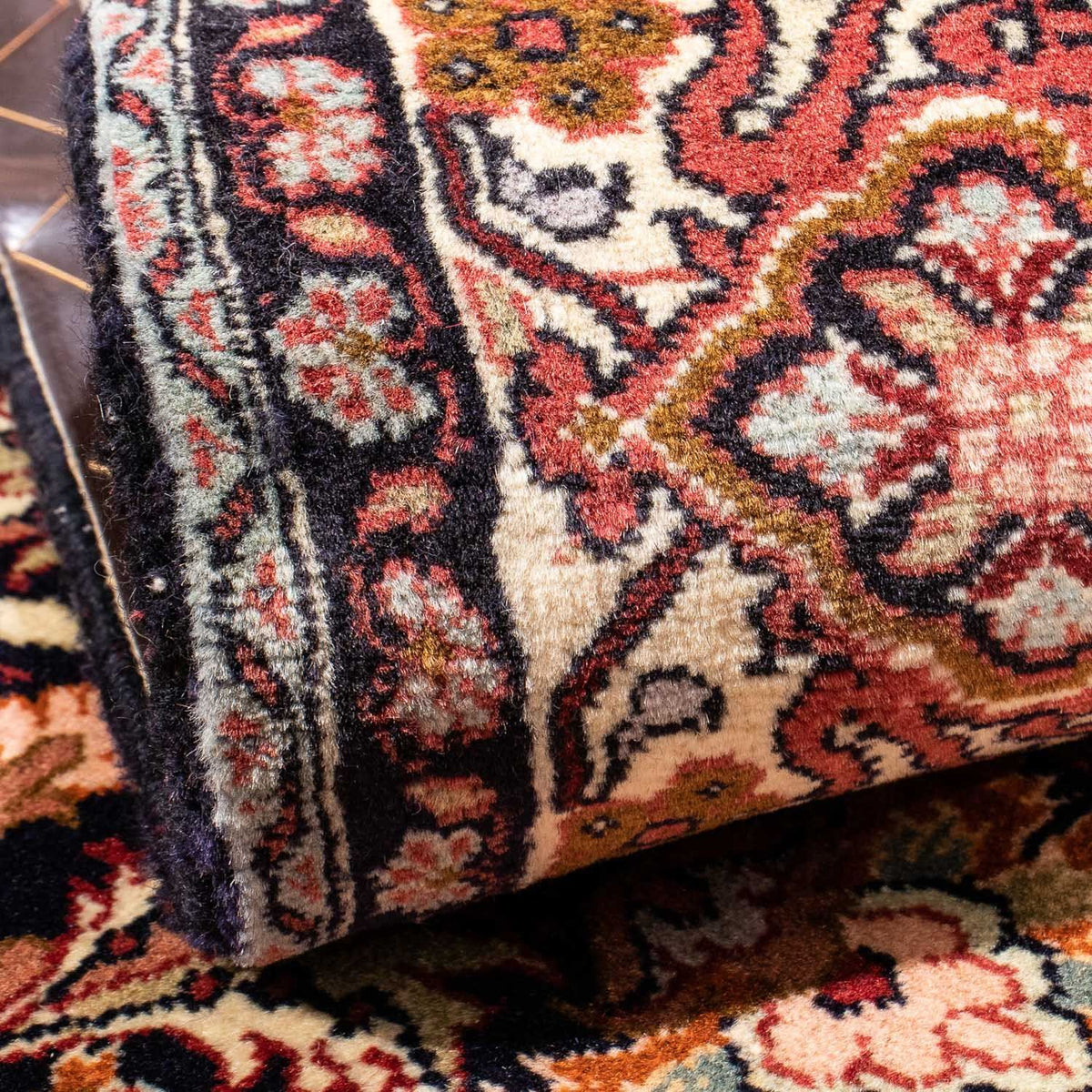 Perzisch tapijt - Bijar - 239 x 171 cm - donkerblauw