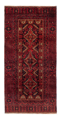 Loper Baluch tapijt - 195 x 89 cm - donkerrood
