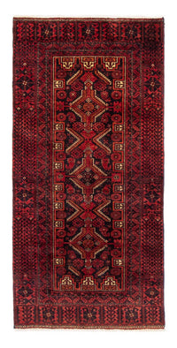 Loper Baluch tapijt - 195 x 89 cm - donkerrood