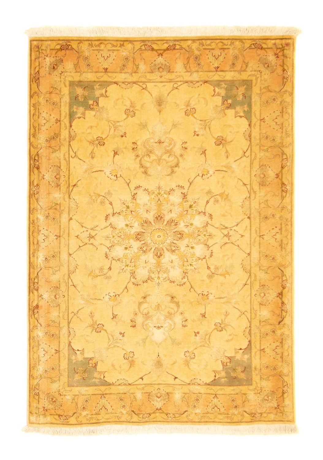 Perzisch tapijt - Tabriz - Royal - 152 x 106 cm - beige