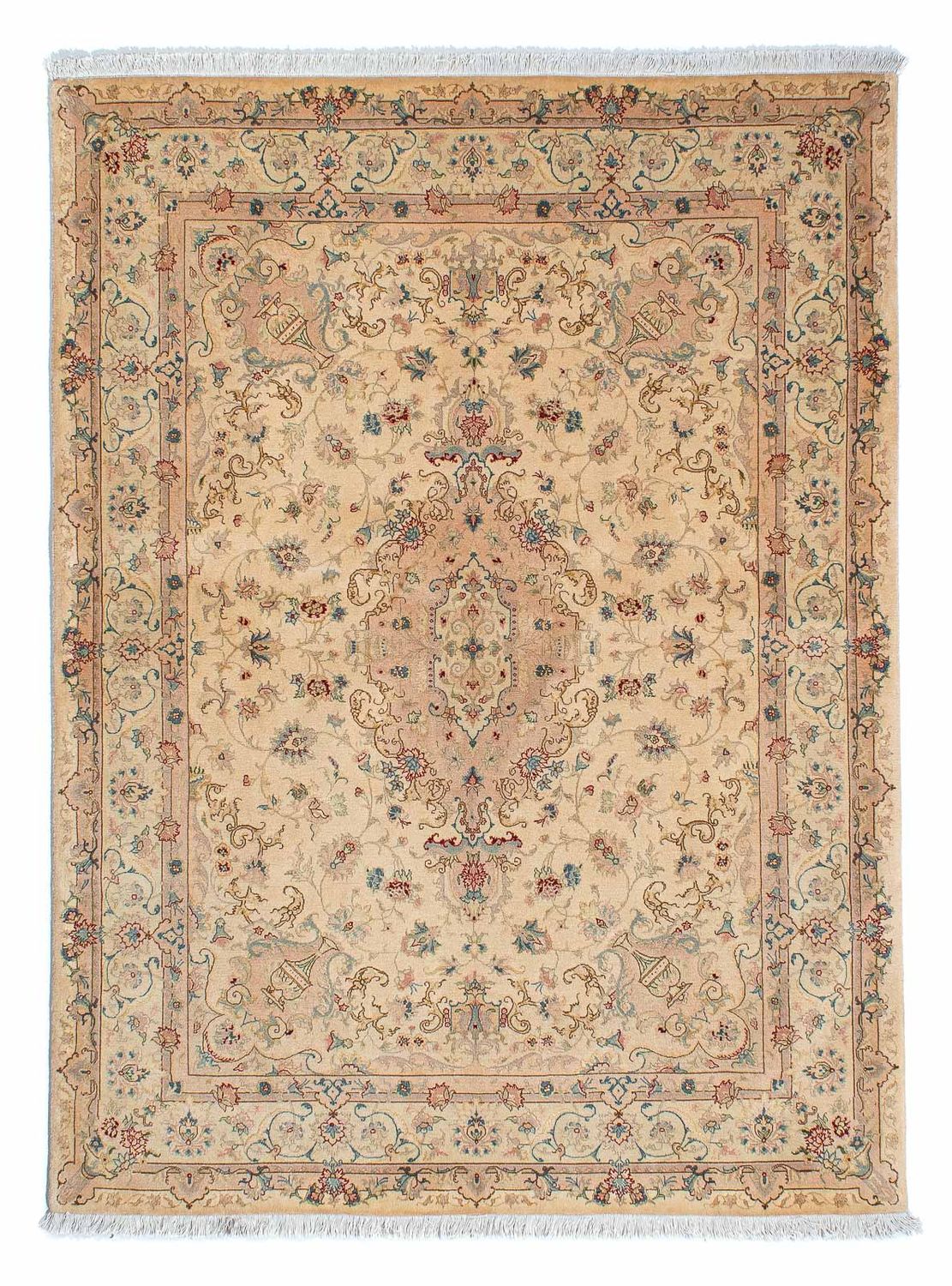 Perzisch tapijt - Tabriz - Royal - 200 x 149 cm - lichtbruin