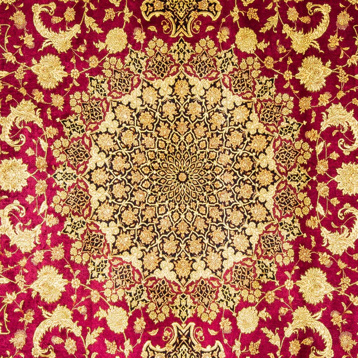 Perzisch tapijt - Ghom - 300 x 200 cm - rood