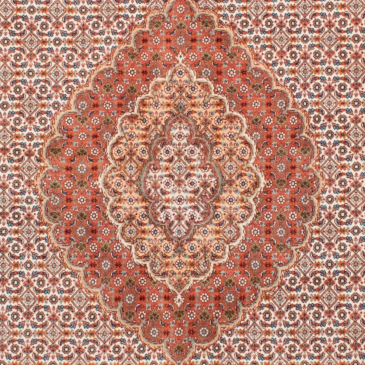 Perzisch tapijt - Tabriz - 198 x 149 cm - lichtbruin