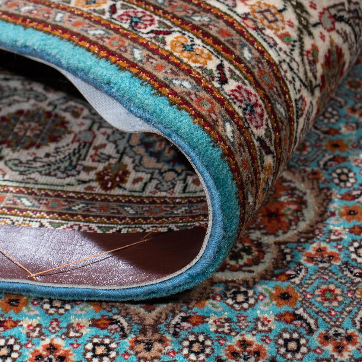 Perzisch tapijt - Tabriz - 202 x 150 cm - turkoois