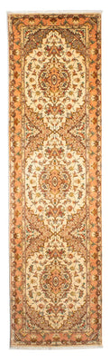 Loper Perzisch tapijt - Tabriz - Royal - 314 x 87 cm - lichtbruin